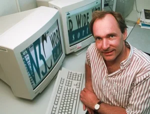 Der Erfinder des World Wide Web, Tim Berners-Lee, im Jahr 1998.
