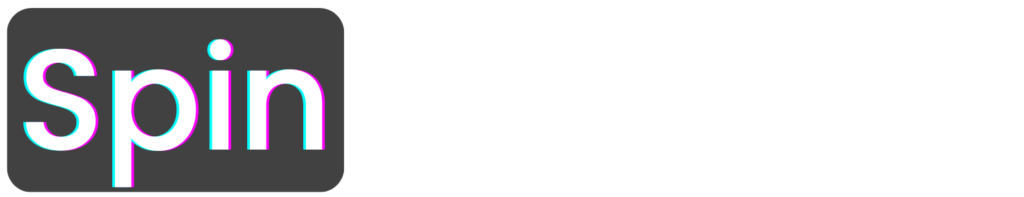 Spin-Websites Logo weiß ohne Untertitel